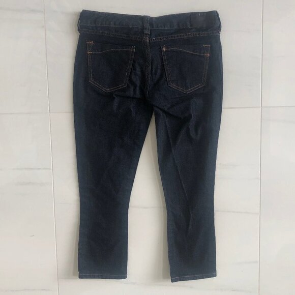 Express Dark Denim Crop Jeans Size 2 - Picture 4 of 8